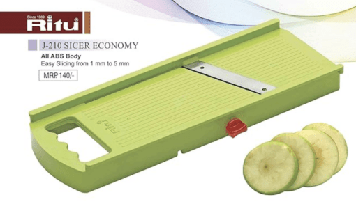 Ritu Stainless Steel Adjustable Slicer, Multicolour, Standard - Image 2